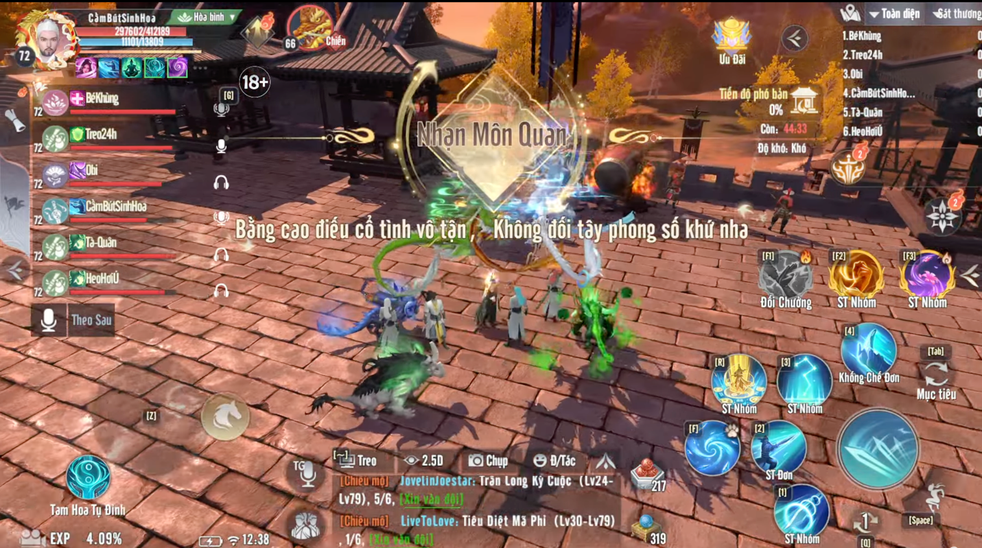 Phó bản 72 cực khó, người chơi ló ngay mẹo hay vượt qua Nhạn Môn Quan tại Thiên Long Bát Bộ 2 VNG