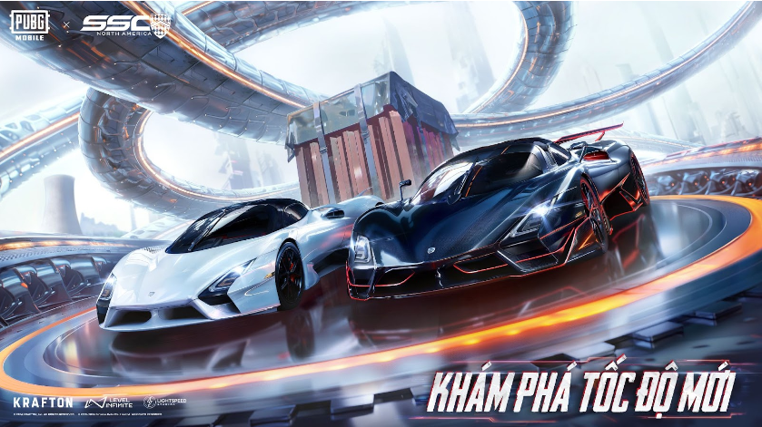 PUBG MOBILE VÀ HÃNG SSC BẮC MỸ CÔNG BỐ HỢP TÁC, MANG CÁC SIÊU XE ĐẲNG CẤP ĐẾN CHIẾN TRƯỜNG