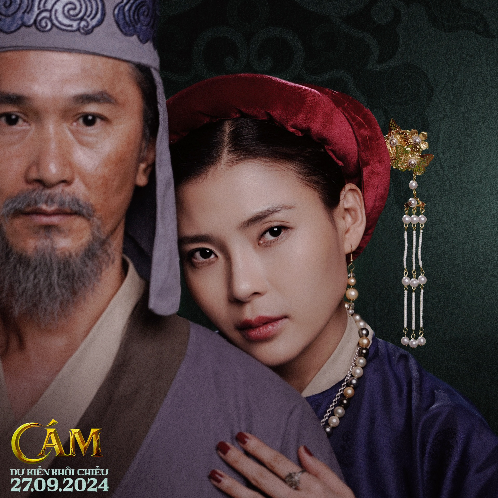 “Vợ chồng” Thúy Diễm – Quốc Cường phấn khích vì lần đầu đóng phim kinh dị 