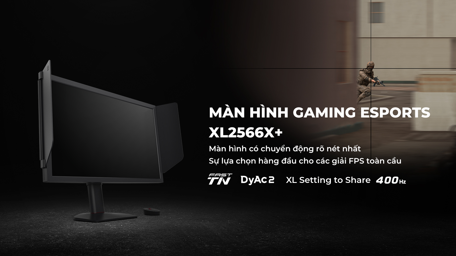 BenQ ZOWIE ra mắt màn hình gaming eSports XL2566X+ 400Hz – phiên bản nâng cấp mới nhất của XL2566K 360Hz