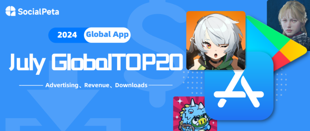 Thống kê thị trường game mobile toàn cầu tháng 7 năm 2024