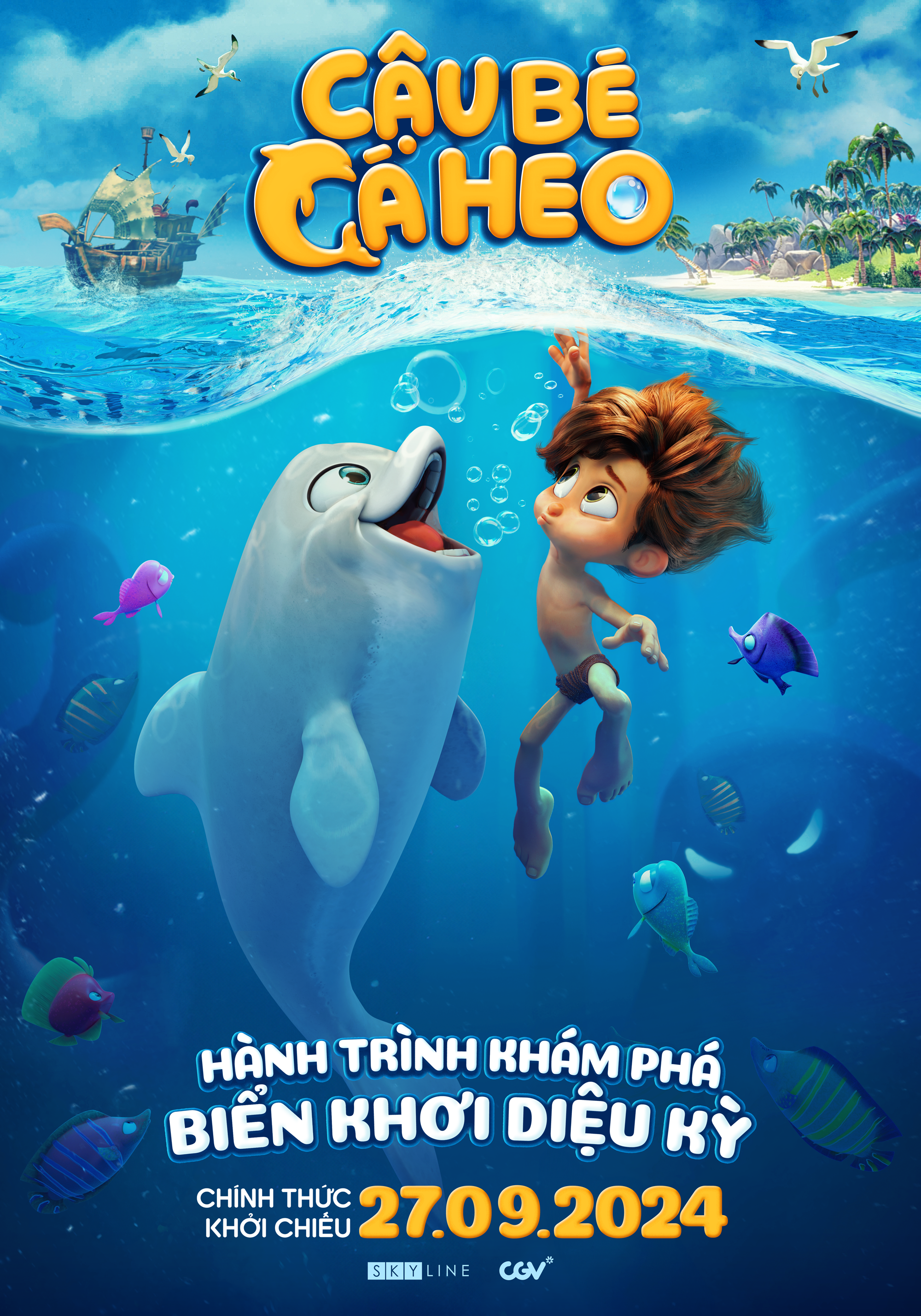 Cậu Bé Cá Heo: tình bạn giữa cậu bé con người và đại dương vui nhộn