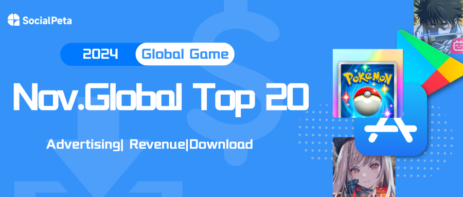 Thị trường game di động tháng 11: Pokémon, Jujutsu Kaisen và Tokyo Ghoul dẫn đầu bảng xếp hạng.