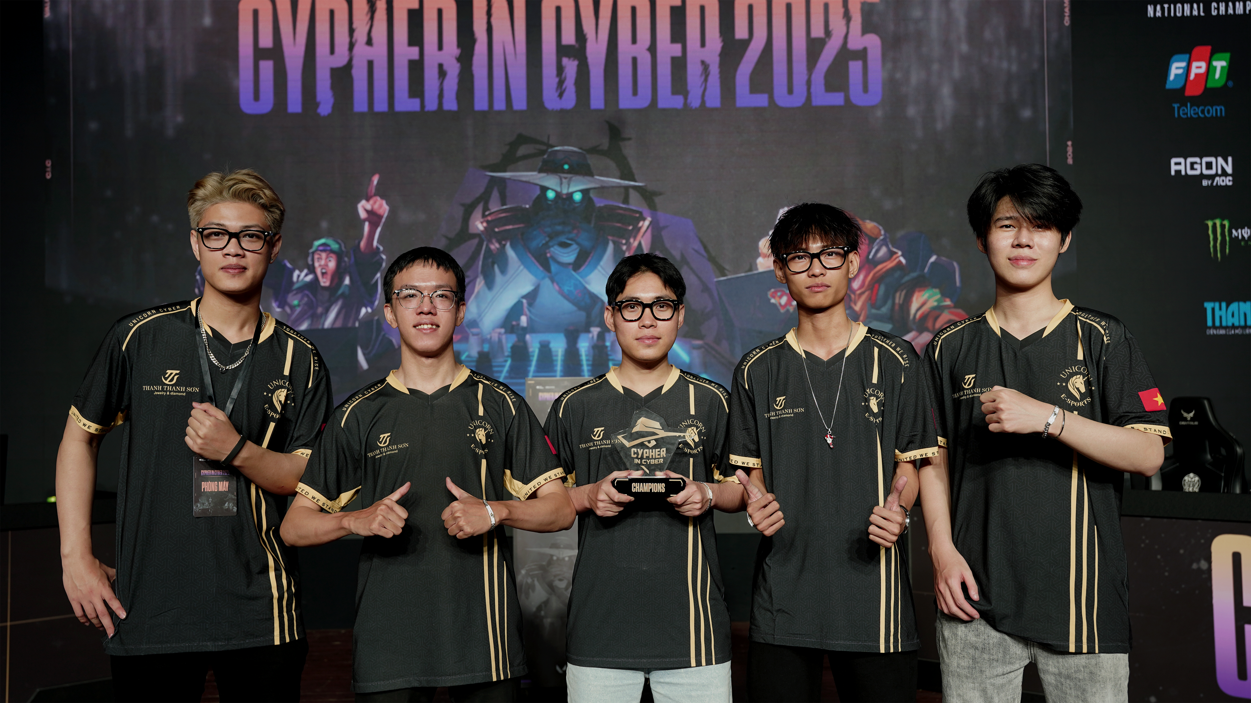 Unicorn Cyber Danang vô địch Cypher In Cyber National Championship 2025