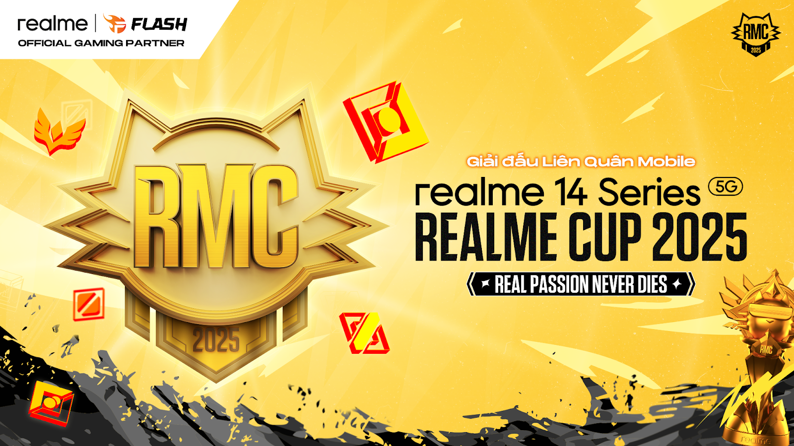 realme khuấy động mùa hè với giải đấu realme Cup dành cho cộng đồng đam mê Esports, quy tụ 64 đội tuyển tranh tài với tổng giải thưởng lên đến 50 triệu đồng