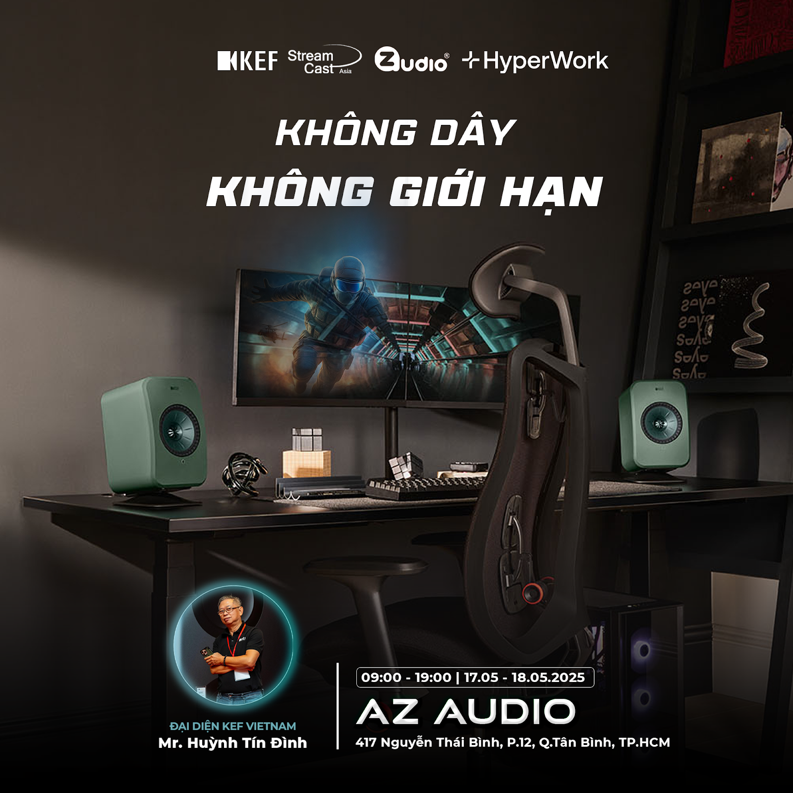 KEF VÀ AZ AUDIO MANG ÂM THANH HI-FI CAO CẤP ĐẾN MỌI NGƯỜI VỚI SỰ KIỆN “KHÔNG DÂY – KHÔNG GIỚI HẠN”