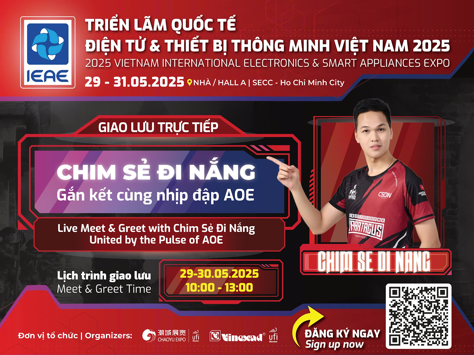 CHIM SẺ ĐI NẮNG SẼ GÓP MẶT TẠI TRIỂN LÃM QUỐC TẾ ĐIỆN TỬ & THIẾT BỊ THÔNG MINH VIỆT NAM 2025 (IEAE)