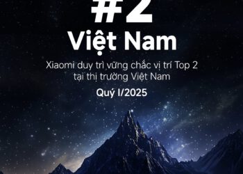 Xiaomi trở lại Top 2 thị phần smartphone Việt Nam trong Quý I/2025, là thương hiệu duy nhất tăng trưởng dương tại Đông Nam Á