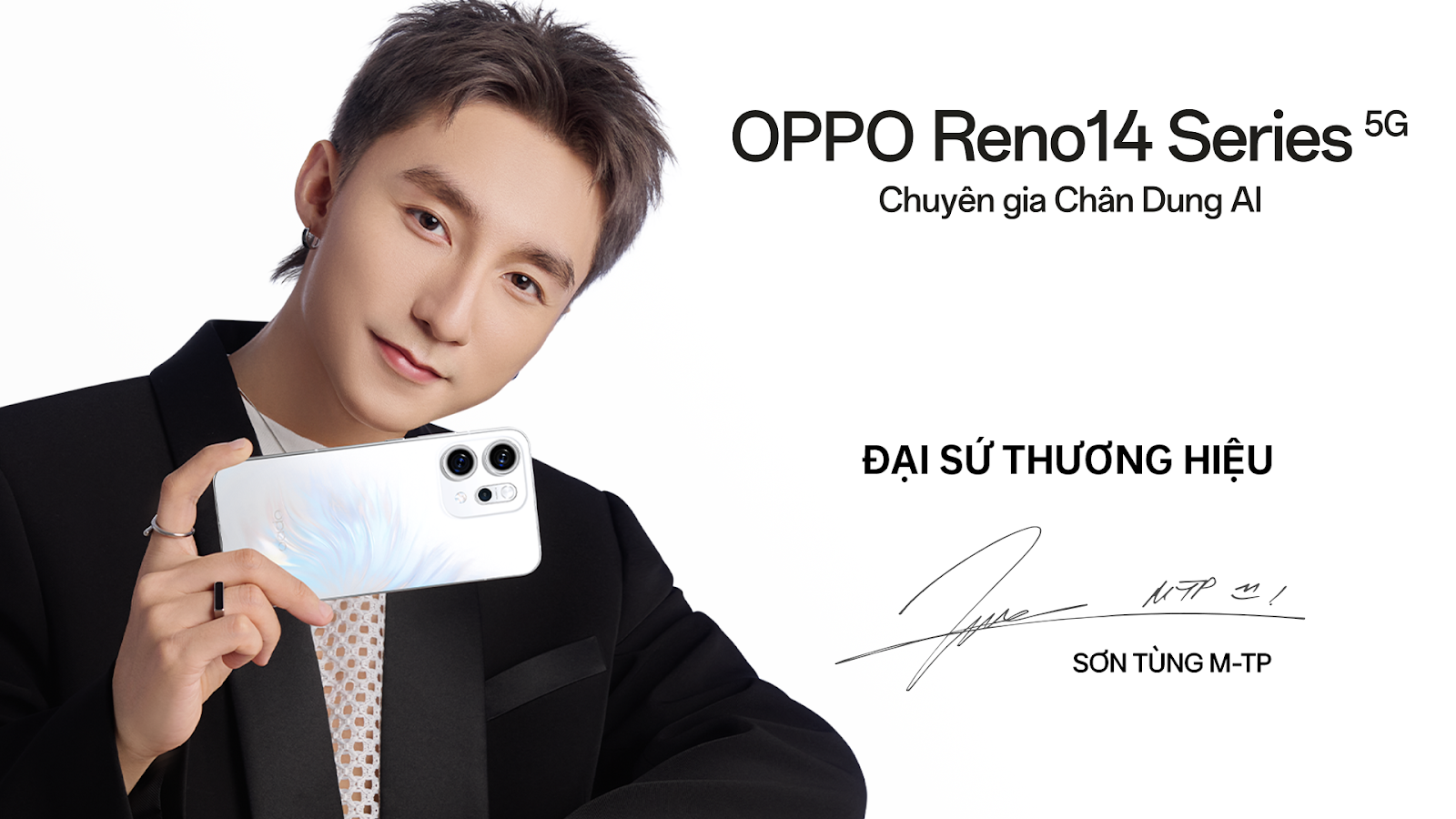Sơn Tùng M-TP đồng hành OPPO Reno14 Series: Khi những phiên bản tốt nhất gặp nhau 