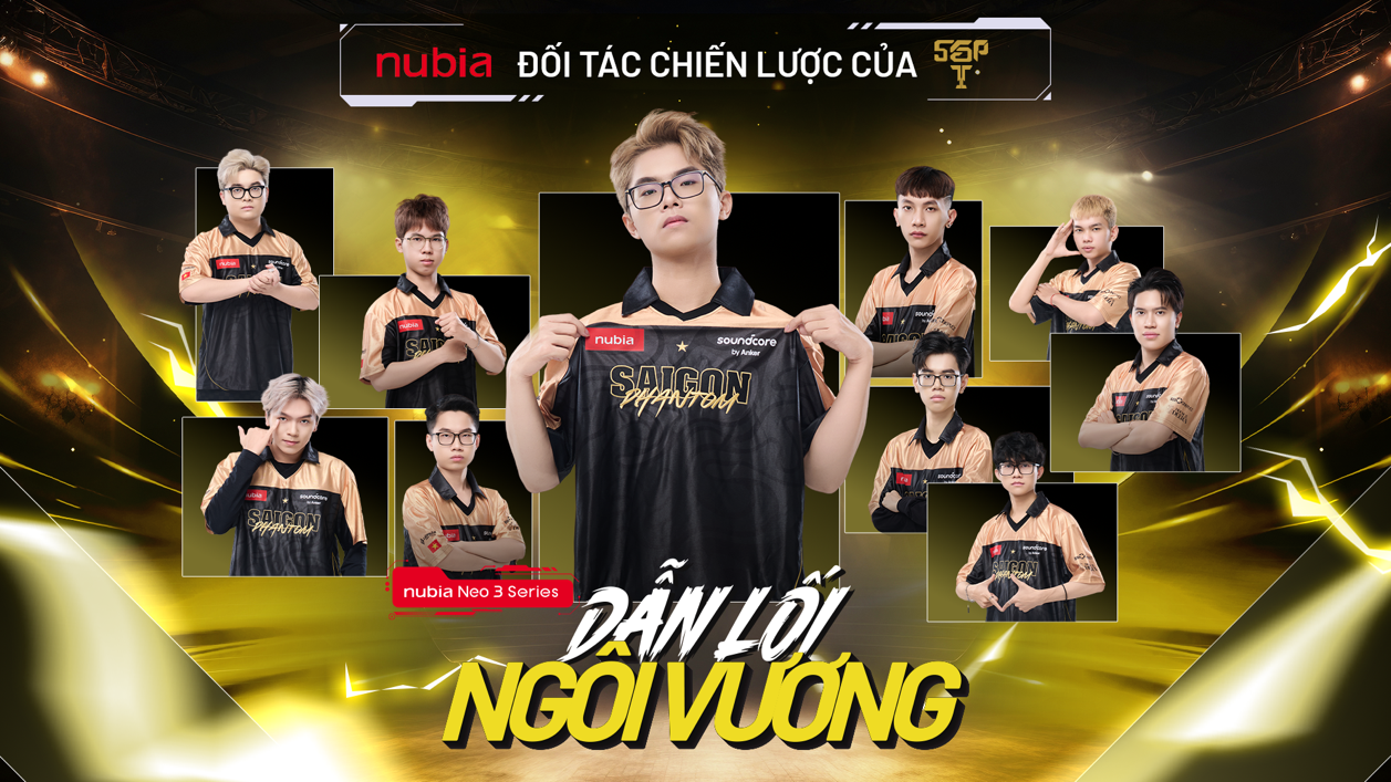 nubia chính thức hợp tác Saigon Phantom: Cùng NEO 3 GT 5G dẫn lối ngôi vương cho game thủ eSports