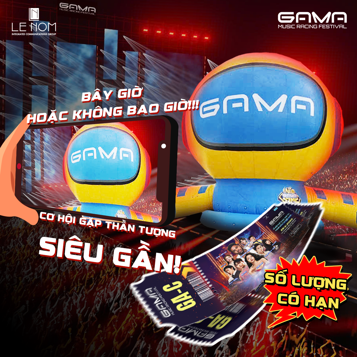 CƠ HỘI VÀNG “SĂN VÉ” GAMA MUSIC RACING FESTIVAL: GẶP GỠ THẦN TƯỢNG VÀ THƯỞNG THỨC LỄ HỘI ÂM THANH – ÁNH SÁNG ĐỈNH CAO