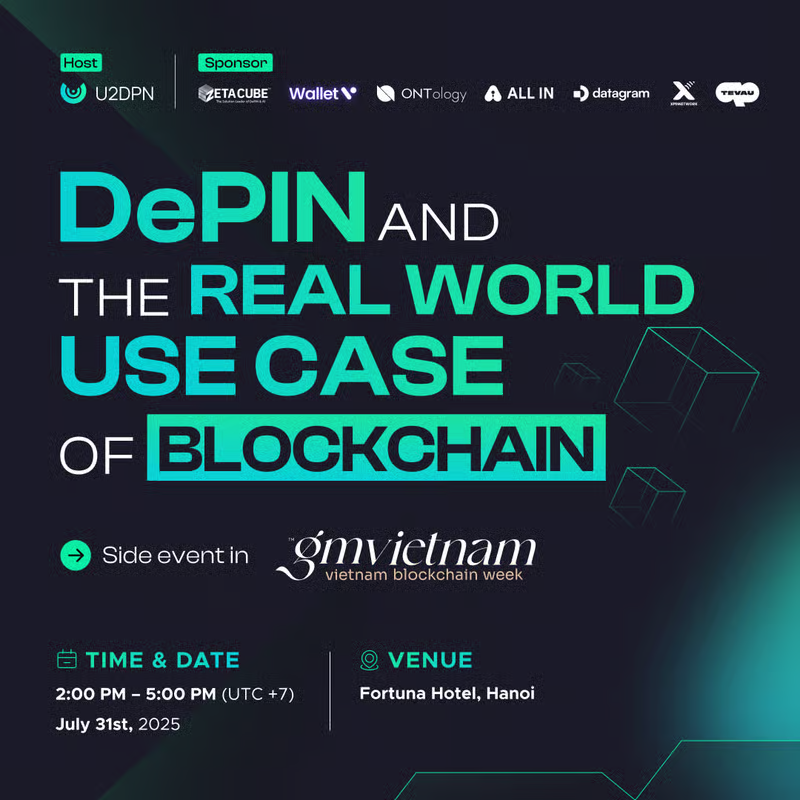 SỰ KIỆN “DEPIN AND THE REAL WORLD USE CASE OF BLOCKCHAIN” HỘI TỤ CHUYÊN GIA TẠI HÀ NỘI: TẬP TRUNG THẢO LUẬN THỰC TIỄN VỀ STABLECOIN, DEPIN VÀ AI