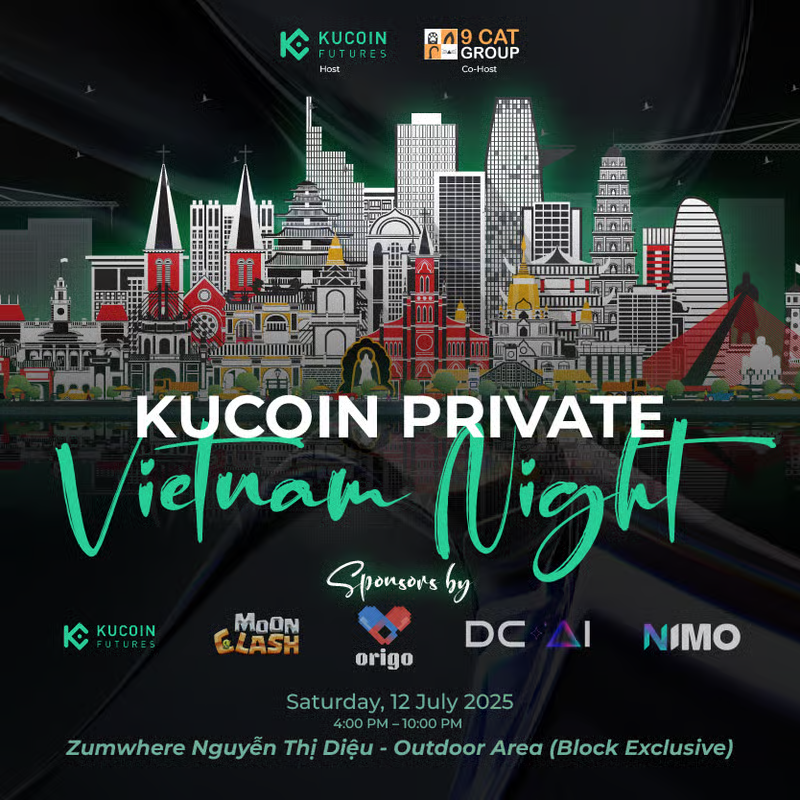 KUCOIN FUTURES VÀ 9 CAT GROUP ĐỒNG TỔ CHỨC “KUCOIN PRIVATE VIETNAM NIGHT”: HỘI TỤ CÁC NHÀ KIẾN TẠO WEB3 HÀNG ĐẦU VIỆT NAM