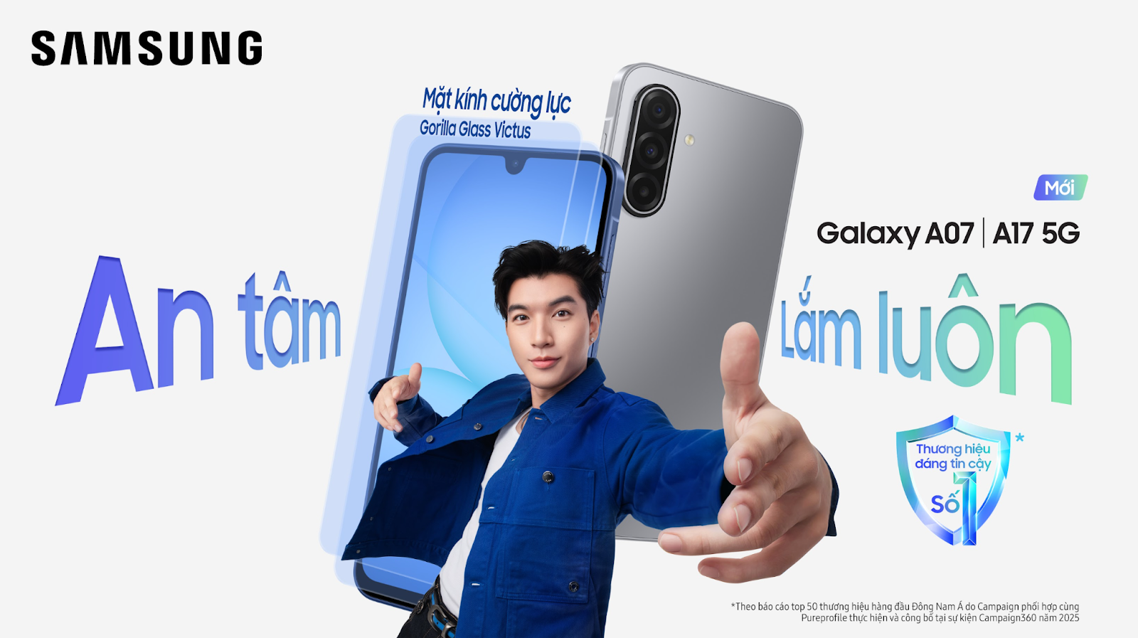 Samsung Galaxy A17 và A07 mới: Thiết kế bền bỉ, AI thông minh, mang đến sự an tâm cho mọi trải nghiệm thường nhật