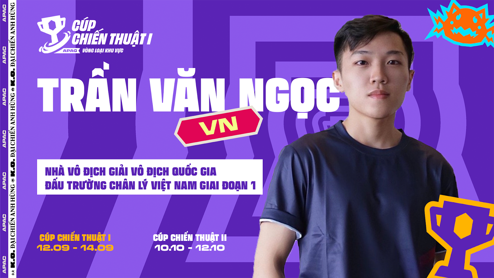 GIẢI VÔ ĐỊCH QUỐC GIA ĐẤU TRƯỜNG CHÂN LÝ VIỆT NAM: VĐV TRẦN VĂN NGỌC VÔ ĐỊCH GIAI ĐOẠN 1