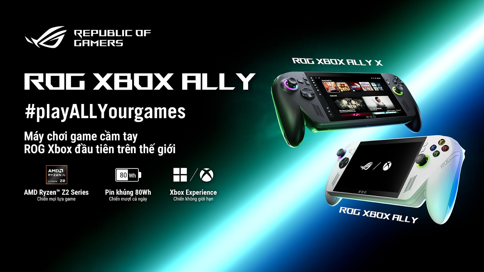 ROG Xbox Ally và ROG Xbox Ally X chính thức mở đặt trước tại Việt Nam