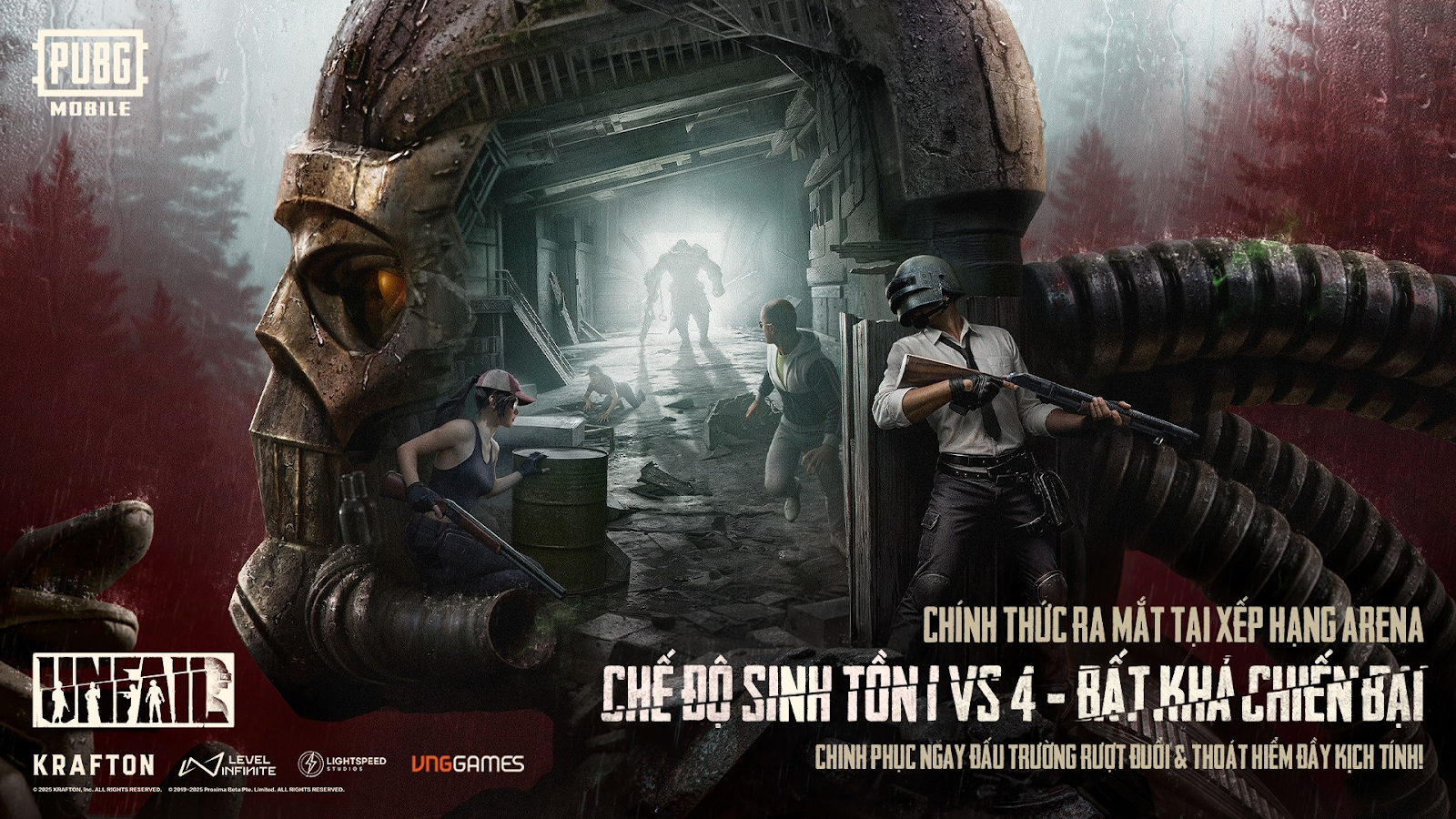 PUBG MOBILE RA MẮT CHẾ ĐỘ SINH TỒN 1 VS 4 – BẤT KHẢ CHIẾN BẠI