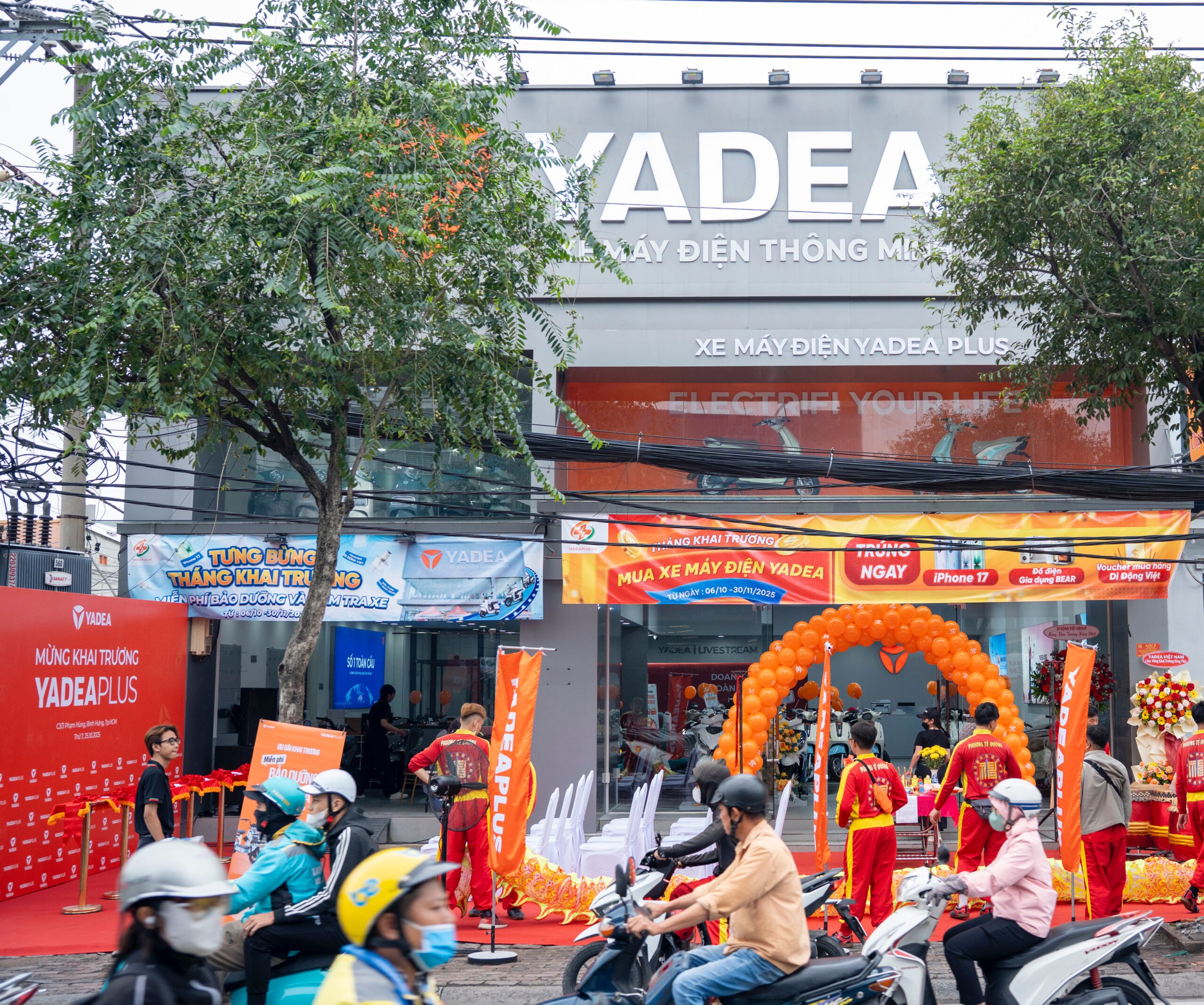 Xe điện Yadea có cửa hàng chính hãng tại khu vực Bình Chánh, TP. HCM