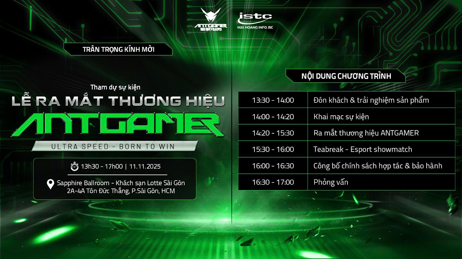 ANTGAMER CHÍNH THỨC RA MẮT TẠI VIỆT NAM Ultra Speed – Born to Win