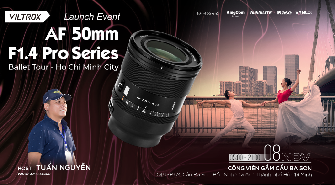 VILTROX RA MẮT ỐNG KÍNH AF 50MM F1.4 PRO SERIES: ĐỘT PHÁ CÔNG NGHỆ QUA CHUỖI SỰ KIỆN TRẢI NGHIỆM NGHỆ THUẬT BALLET TẠI TP.HCM