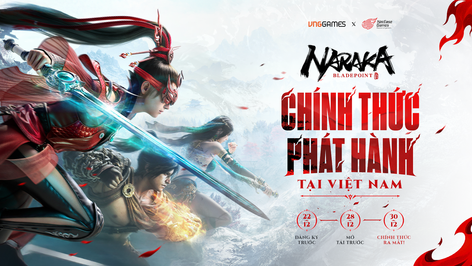 VNGGAMES CHÍNH THỨC PHÁT HÀNH SIÊU PHẨM NARAKA: BLADEPOINT TẠI VIỆT NAM – ẤN ĐỊNH RA MẮT NGÀY 30.12.2025