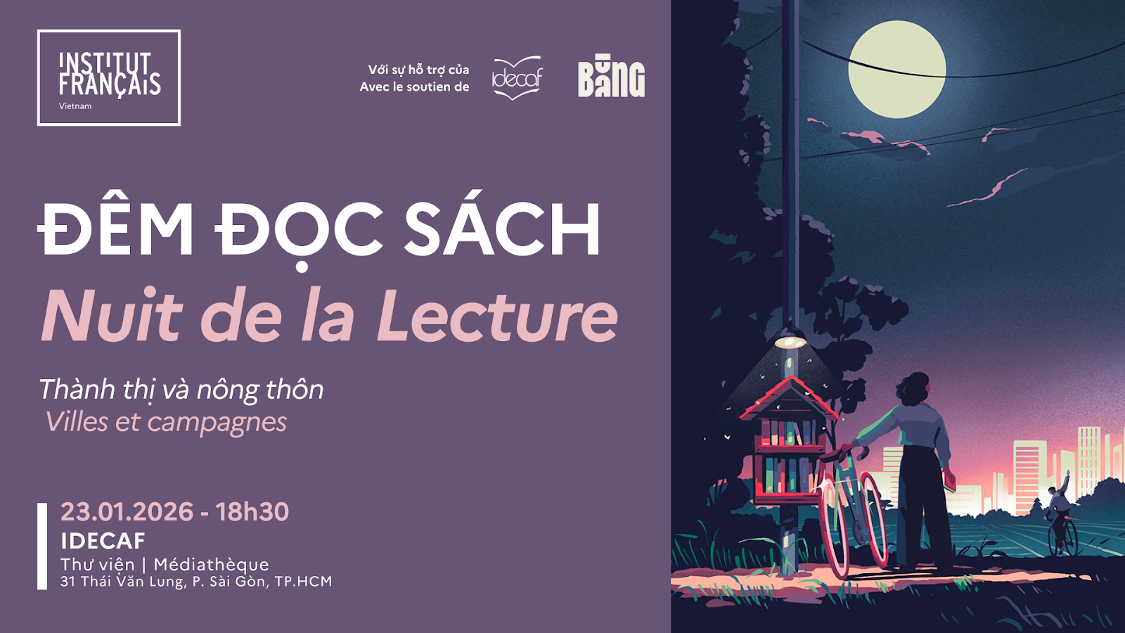 ĐÊM ĐỌC SÁCH 2026 – CHỦ ĐỀ “THÀNH THỊ & NÔNG THÔN”