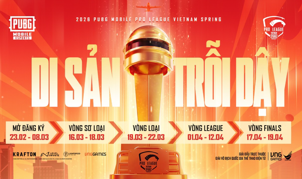 GIẢI VÔ ĐỊCH QUỐC GIA THỂ THAO ĐIỆN TỬ – BỘ MÔN PUBG MOBILE KHỞI TRANH GIAI ĐOẠN MÙA XUÂN TỪ 01.04