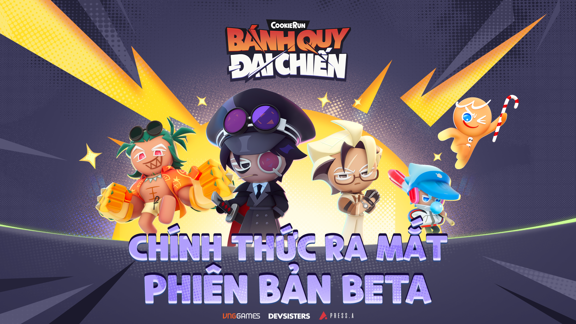 CookieRun: Bánh Quy Đại Chiến tung bản Beta: Bánh quy mặc Áo Dài “quẩy” cực gắt, chơi ngay không lo reset!