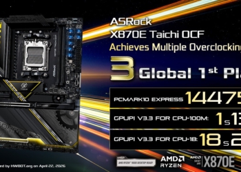 ASRock X870E Taichi OCF “quẩy” nát bảng xếp hạng thế giới: 3 kỷ lục Global No.1 chính thức lộ diện