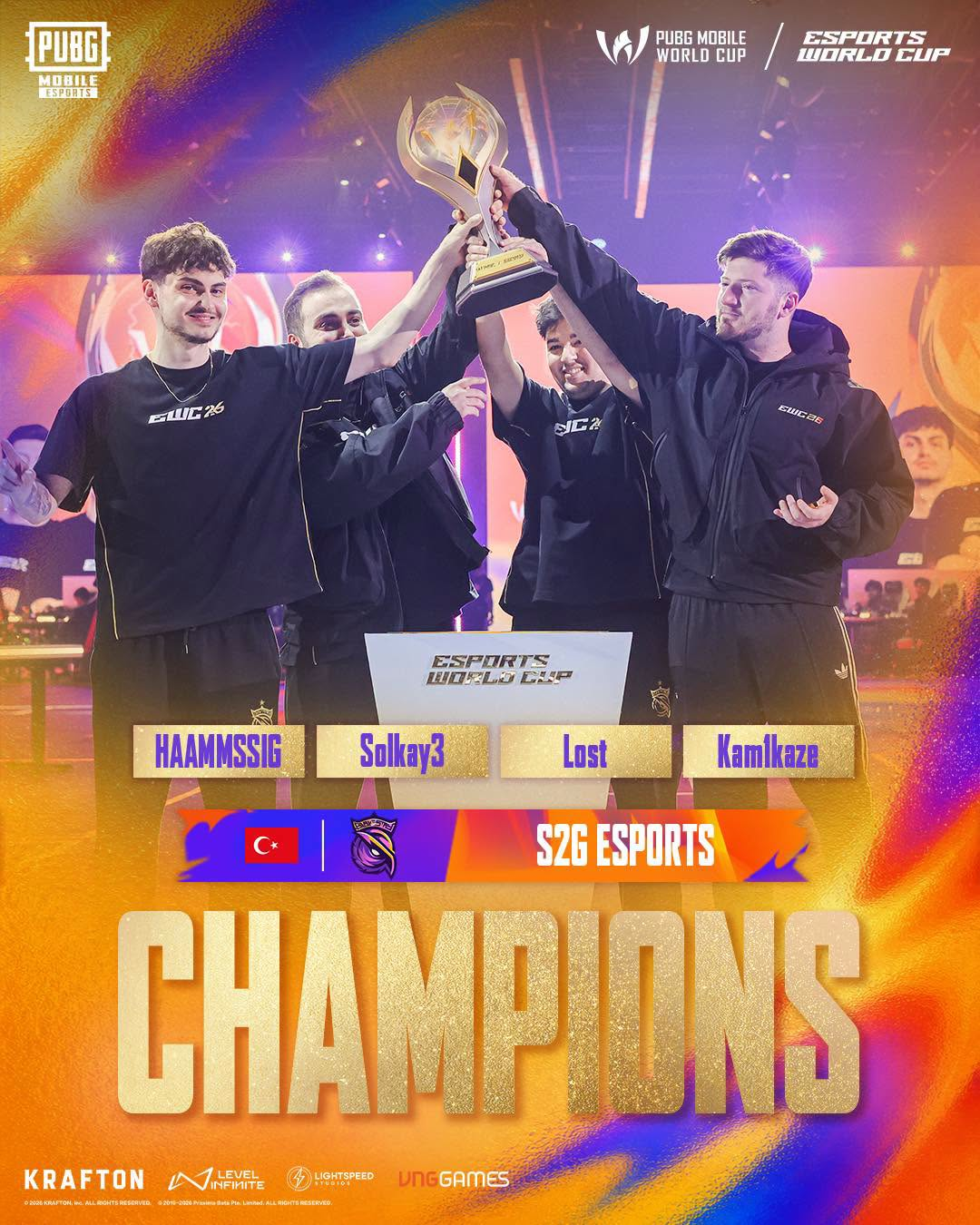 GIẢI ĐẤU 2026 PUBG MOBILE WORLD CUP XUẤT HIỆN NHÀ VÔ ĐỊCH MỚI