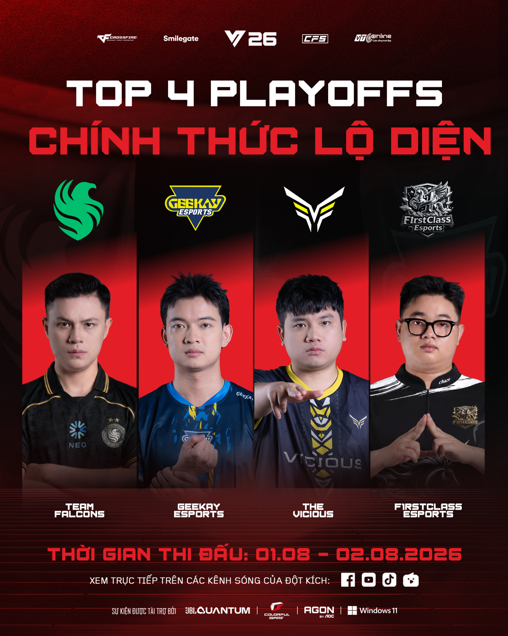 CFVL 2026 Mùa 2 khép lại với hành trình đầy cảm xúc, Team Falcons lên ngôi vô địch