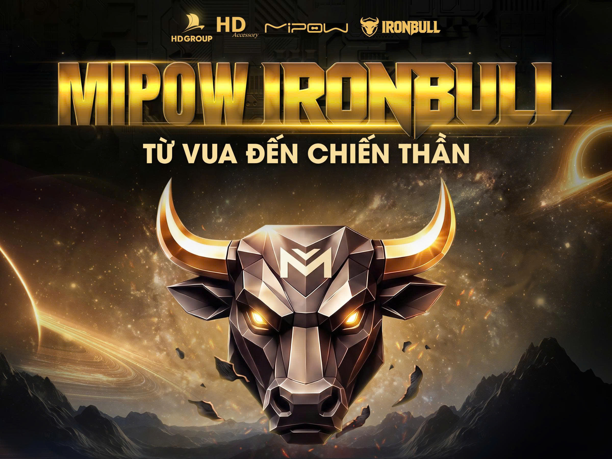 Mipow nâng cấp biểu tượng phụ kiện cao cấp: Chuyển mình từ KingBull sang thế hệ IronBull