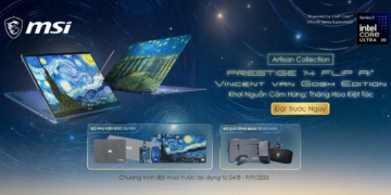 MSI trình làng bộ đôi laptop phiên bản đặc biệt: Crosshair A16 HX MLG Edition đậm chất gaming và Prestige 14 Flip AI+ Van Gogh kiệt tác nghệ thuật