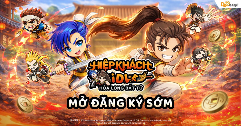 Hiệp Khách Idle: Hỏa Long Bất Tử mở Đăng ký trước trên web hôm nay! 