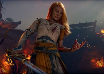 Cầm cung ma thuật Serpent Bow tung hứng kẻ thù trên không cùng mẹ của Atreus trong God of War Laufey
