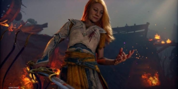 Cầm cung ma thuật Serpent Bow tung hứng kẻ thù trên không cùng mẹ của Atreus trong God of War Laufey