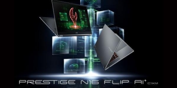 MSI tung Prestige N16 Flip AI+ xoay gập 360 độ trang bị đồ họa Blackwell và 128GB RAM: Cỗ máy sáng tạo và chiến game không đối thủ