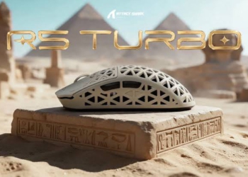 ATTACK SHARK R5 TURBO nâng tầm vũ khí eSports với bộ khung sợi carbon 43g, polling rate Dual 8K và độ trễ nhấp chuột 0.168ms