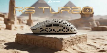 ATTACK SHARK R5 TURBO nâng tầm vũ khí eSports với bộ khung sợi carbon 43g, polling rate Dual 8K và độ trễ nhấp chuột 0.168ms