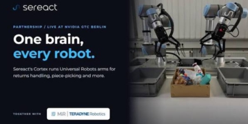 Teradyne Robotics bắt tay Sereact đưa robot AI cánh tay kép vào logistics