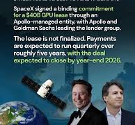 SpaceX ký thỏa thuận 40 tỷ USD với Apollo để thuê dàn chip AI khủng