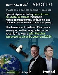 SpaceX ký thỏa thuận 40 tỷ USD với Apollo để thuê dàn chip AI khủng