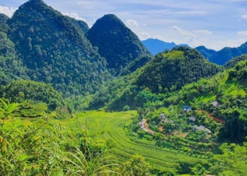 Pù Luông bước vào mùa vàng rực rỡ tháng 10 rủ rê hội bạn trẻ bơi hồ vô cực ngắm sóng lúa bản Đôn và tiệc nướng vịt Cổ Lũng